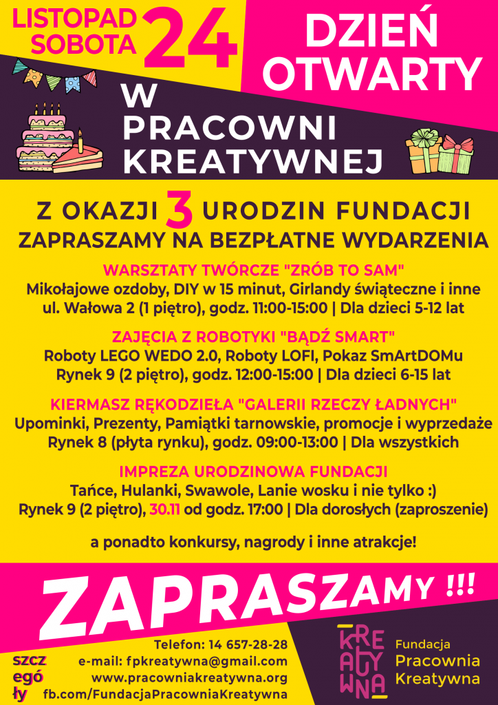 Dzień otwarty w Pracowni Kreatywnej