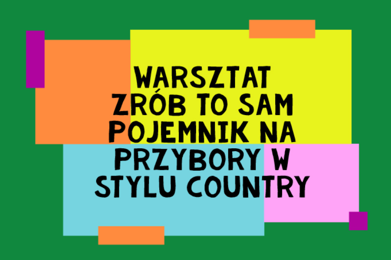 Pojemnik na przybory w stylu country