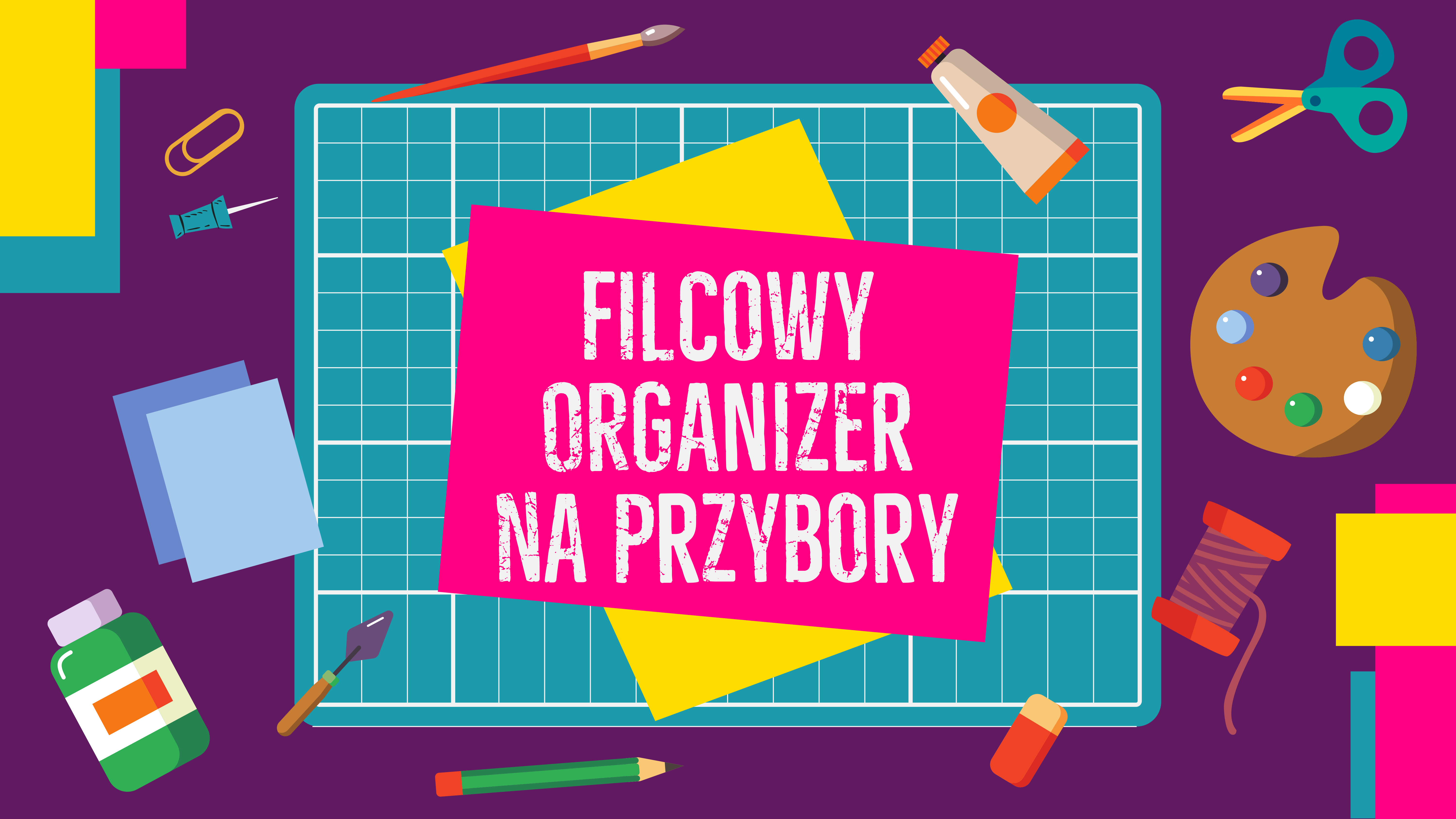 Filcowy organizer na przybory