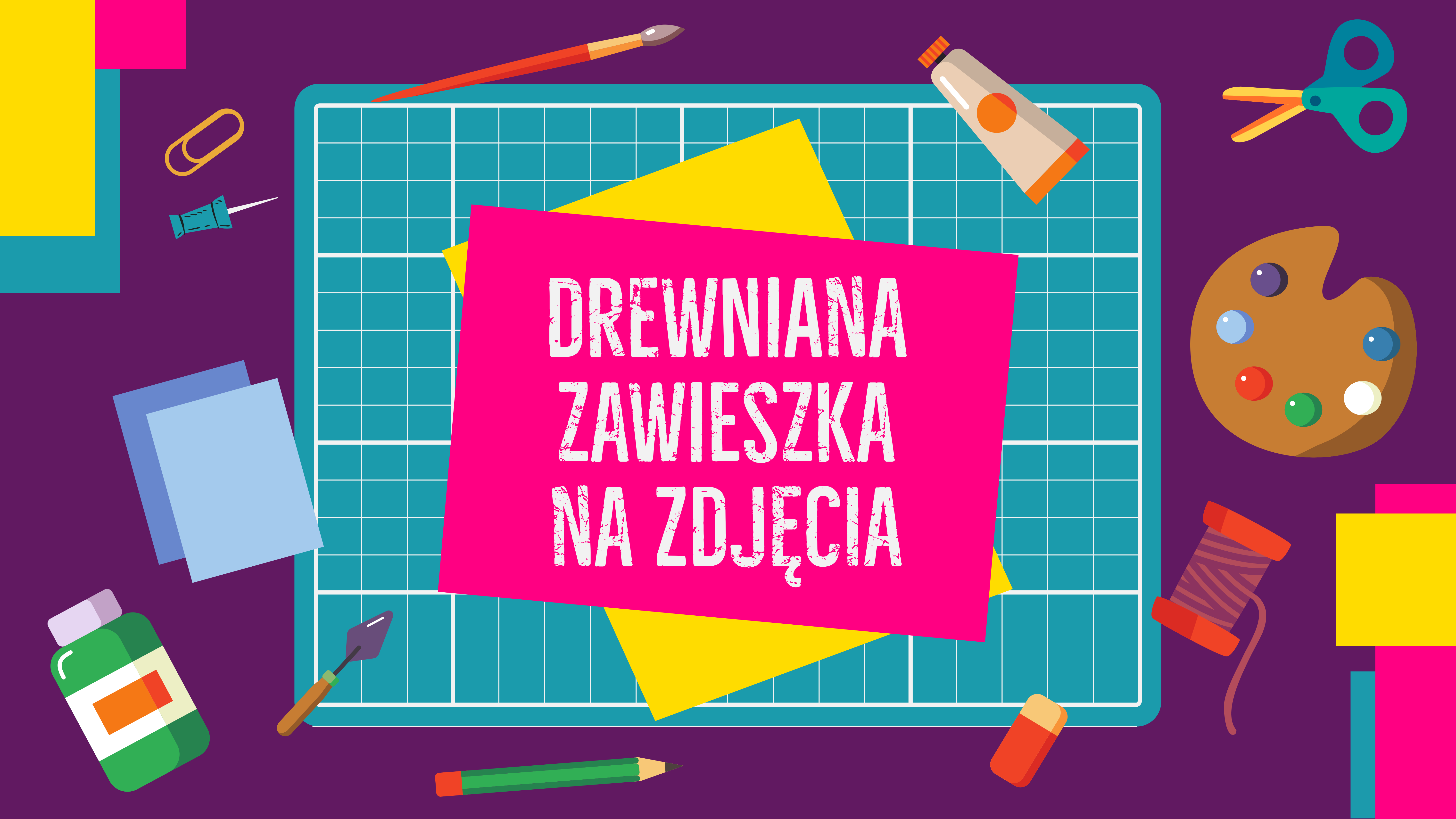 Drewniana zawieszka na zdjęcia