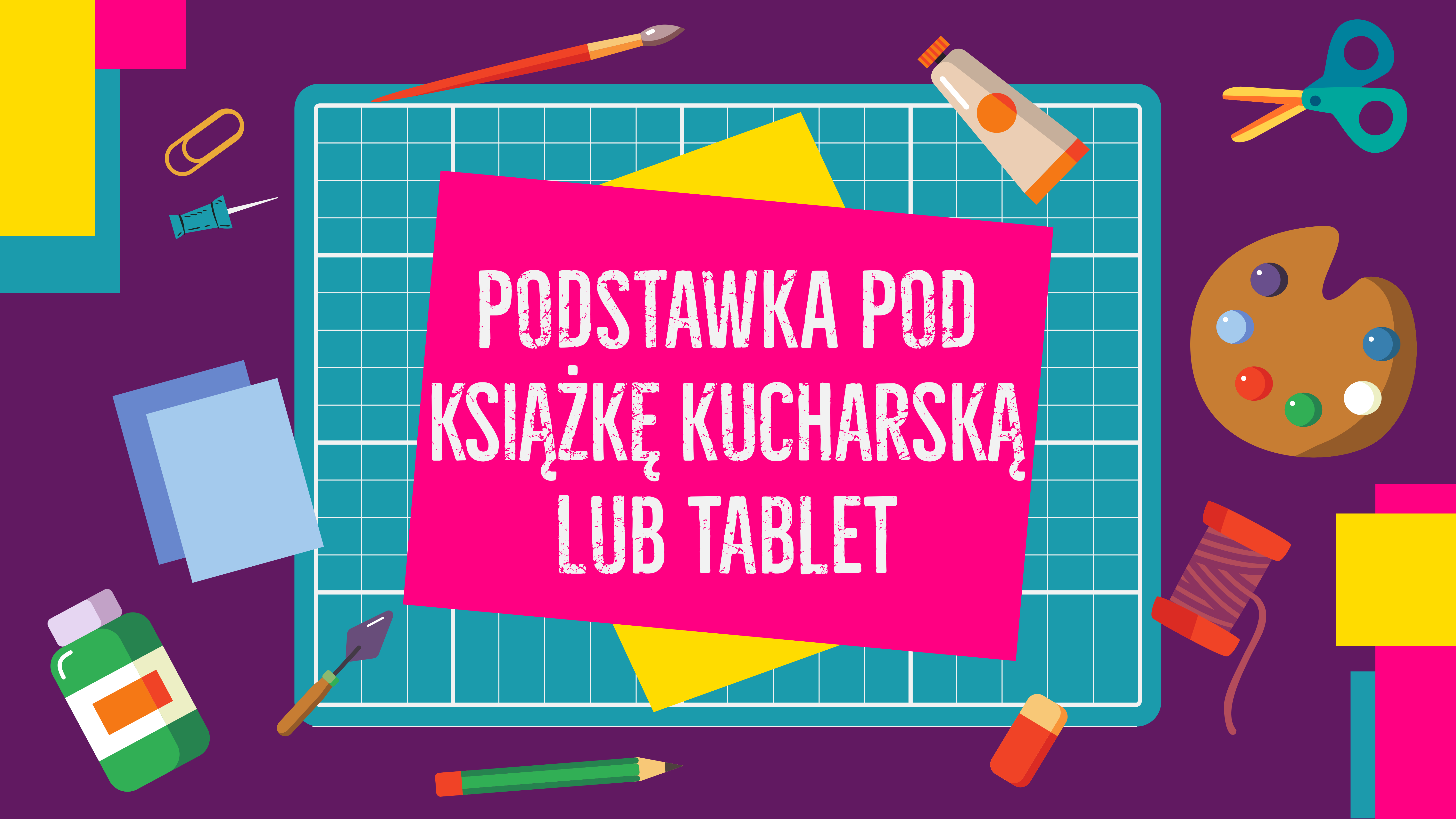 Podstawka pod książkę kucharską lub tablet